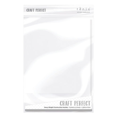 Craft Perfect - Heavy Weight Construction Acetate Sheet A4 - 9600e – Tonic  Studios USA